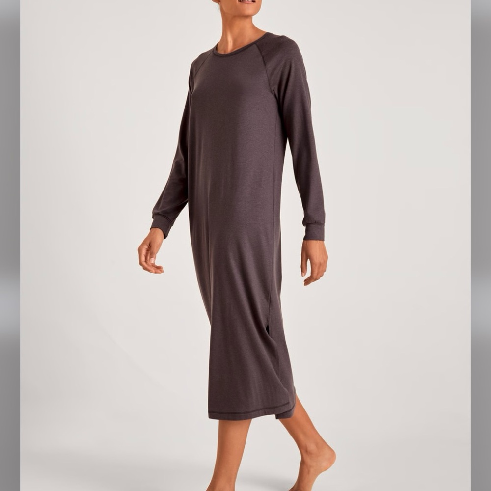 🆕 Calida Nightdress Nightgown Womens Grey Soft Night Shirt Sporty Athletic Small - Picture 13 of 16